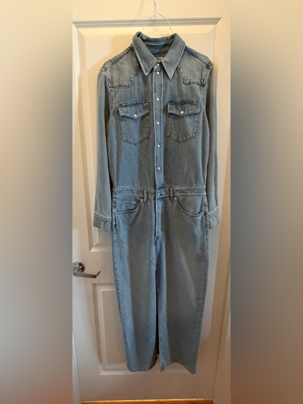 COS Denim Maxi Shirt Dress Organic Cotton Lyocell US 6 BNWOT - Picture 5 of 16